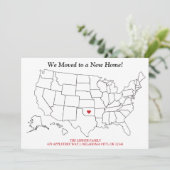 Verenigde Staten Kaart New Home Moving (Staand voorkant)