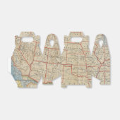  Verenigde Staten Kaart Party Favor Box Bedankdoosjes (Uitgevouwen)