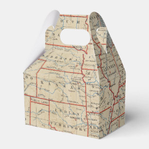 Verenigde Staten Kaart Party Favor Box Bedankdoosjes