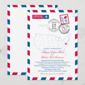 Verenigde Staten Kaart Virginia USA Airmail | Brui (Voorkant / Achterkant)