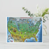 Verenigde Staten - Kaartuitnodiging Kaart (Staand voorkant)