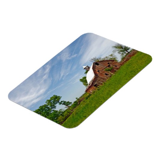 Verenigde Staten, Kansas. Oude Rode Barn Magneet (Linkerzijde)