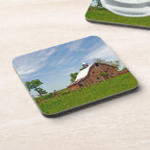 Verenigde Staten, Kansas. Oude Rode Barn Onderzetter (Linkerzijde)