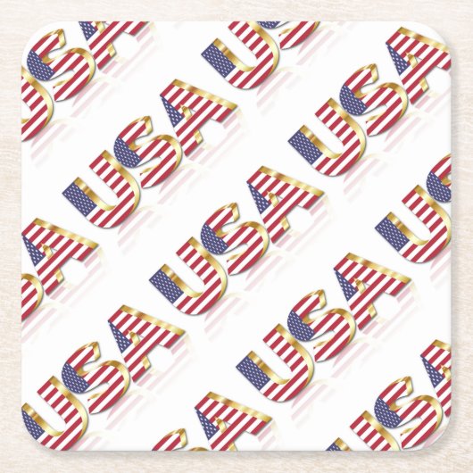 Verenigde Staten Kartonnen Onderzetters (Voorkant)