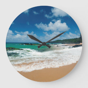 Verenigde Staten, Kauai, Hawaii. Een vrouw rolt de Grote Klok