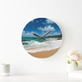 Verenigde Staten, Kauai, Hawaii. Een vrouw rolt de Grote Klok (Huis)