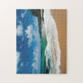 Verenigde Staten, Kauai, Hawaii. Een vrouw rolt de Legpuzzel (Verticaal)