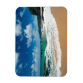 Verenigde Staten, Kauai, Hawaii. Een vrouw rolt de Magneet (Verticaal)