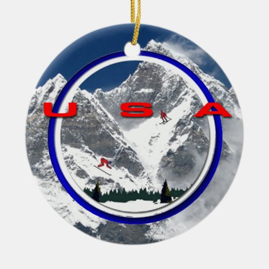 Verenigde Staten Keramisch Ornament (Voorkant)