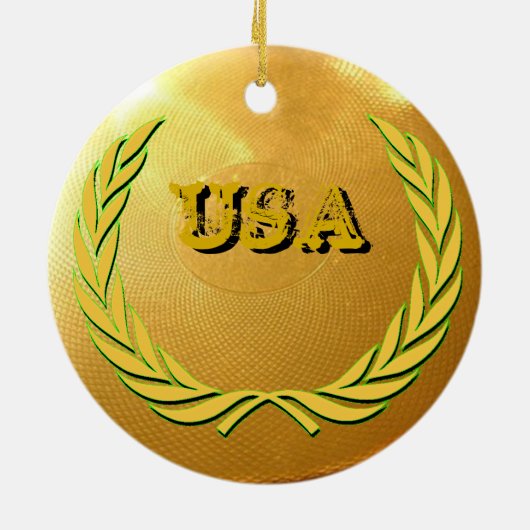 Verenigde Staten Keramisch Ornament (Achterkant)