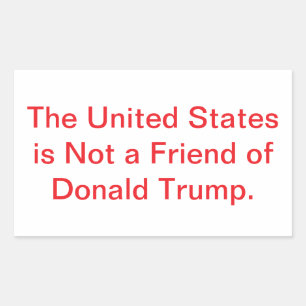 Verenigde Staten Keuren Trump Hankamer Artjunkhaus Rechthoekige Sticker