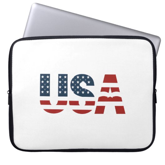 Verenigde Staten. Laptop Sleeve (Voorkant)