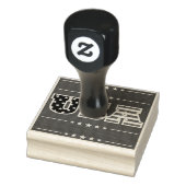 Verenigde Staten Letters Vlaggensterren | Rubberstempel (Stempel)