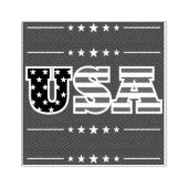 Verenigde Staten Letters Vlaggensterren | Rubberstempel (Afrduk)