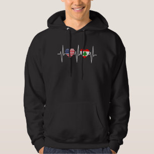 Verenigde Staten Libanon hartslag Amerika Libanese Hoodie