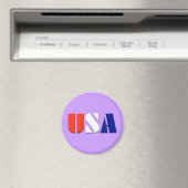 Verenigde Staten - (licht paarse) Magneet (Insitu (Vaatwasser))