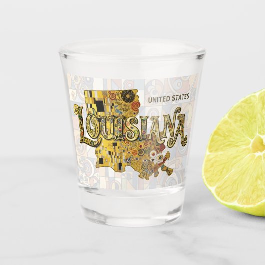 Verenigde Staten - Louisiana Shot Glas (Voorkant)