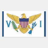 Verenigde Staten Maagdeneilanden Vlag Sticker USVI (Voorkant)