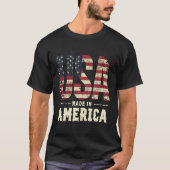 Verenigde Staten Made in America Distressed Amerik T-shirt (Voorkant)