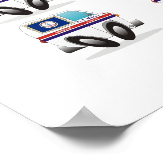 Verenigde Staten Mail Trucks Poster (Hoek)