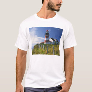 Verenigde Staten, Maine, Lubec. vuurtoren West Quo T-shirt