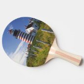 Verenigde Staten, Maine, Lubec. vuurtoren West Quo Tafeltennisbatje (Zijkant)
