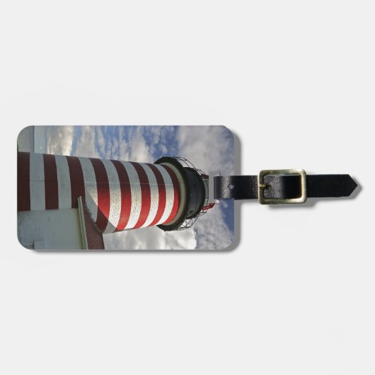 Verenigde Staten, Maine, Lubec. West Quoddy Head L Bagagelabel (Voorkant horizontaal)