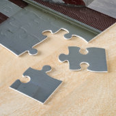 Verenigde Staten, Maine, Lubec. West Quoddy Head L Legpuzzel (Zijkant)