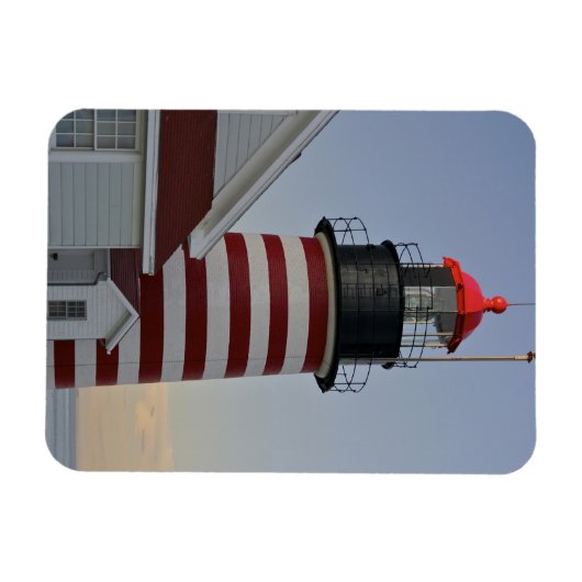 Verenigde Staten, Maine, Lubec. West Quoddy Head L Magneet (Horizontaal)