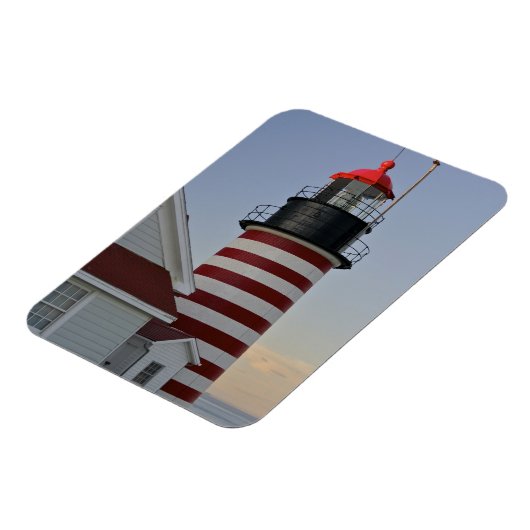 Verenigde Staten, Maine, Lubec. West Quoddy Head L Magneet (Linkerzijde)