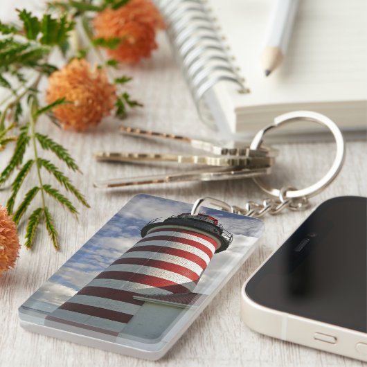 Verenigde Staten, Maine, Lubec. West Quoddy Head L Sleutelhanger (Voorkant Rechts)