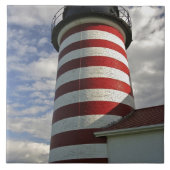 Verenigde Staten, Maine, Lubec. West Quoddy Head L Tegeltje (Voorkant)