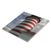 Verenigde Staten, Maine, Lubec. West Quoddy Head L Tegeltje (Zijkant)