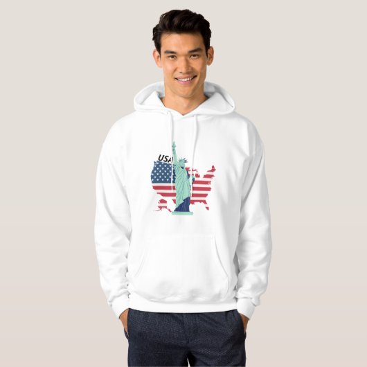 Verenigde Staten Mannen Hoodie (Voorkant volledig)