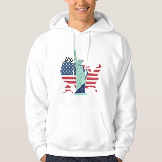 Verenigde Staten Mannen Hoodie (Voorkant)
