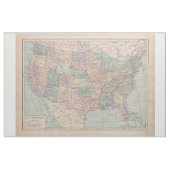 Verenigde Staten Map Fabric Stof (Yard (91,4 cm))