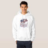 Verenigde Staten Map Verenigde Staten Amerika Hoodie (Voorkant volledig)