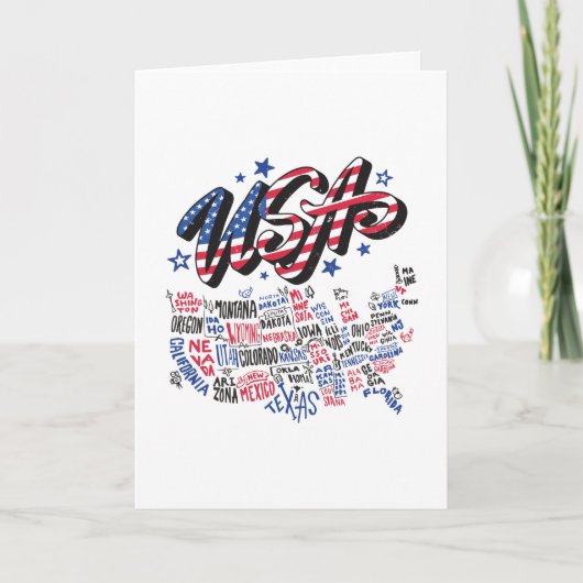 Verenigde Staten Map Verenigde Staten Amerika Kaart (Voorkant)