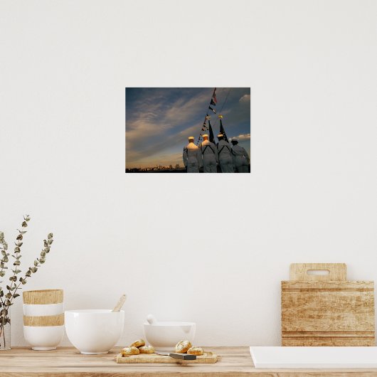 Verenigde Staten, Massachusettes, Boston. US Navy  Poster (Keuken)