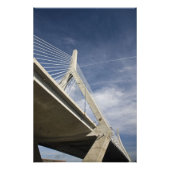 Verenigde Staten, Massachusetts, Boston. De Zakim Foto Afdruk (Voorkant)
