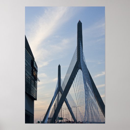 Verenigde Staten, Massachusetts, Boston. De Zakim  Poster (Voorkant)