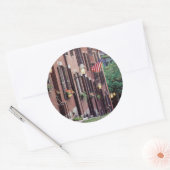Verenigde Staten, Massachusetts, Boston, Houses Al Ronde Sticker (Envelop)