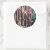 Verenigde Staten, Massachusetts, Boston, Houses Al Ronde Sticker (Tas)