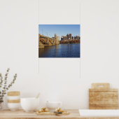 Verenigde Staten, Massachusetts, Boston skyline 2 Poster (Keuken)