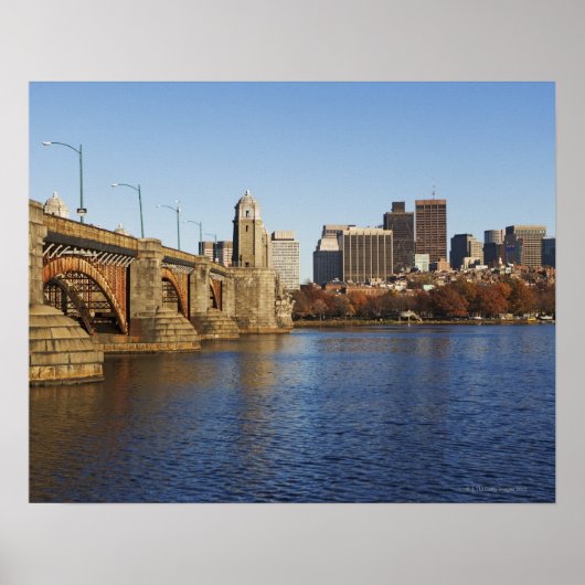 Verenigde Staten, Massachusetts, Boston skyline 2 Poster (Voorkant)