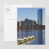 Verenigde Staten, Massachusetts, Boston skyline 4 Briefkaart (Voorkant / Achterkant)