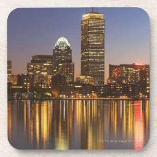 Verenigde Staten, Massachusetts, Boston skyline bi Drankjes Onderzetter