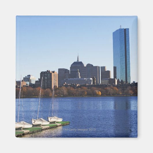 Verenigde Staten, Massachusetts, Boston skyline Magneet (Voorkant)