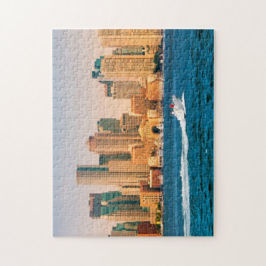 Verenigde Staten, Massachusetts. Boston Waterfront Legpuzzel (Verticaal)