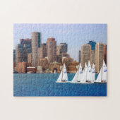 Verenigde Staten, Massachusetts. Boston Waterfront Legpuzzel (Horizontaal)